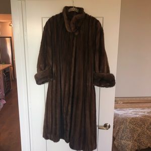 Brown Long Mink Coat